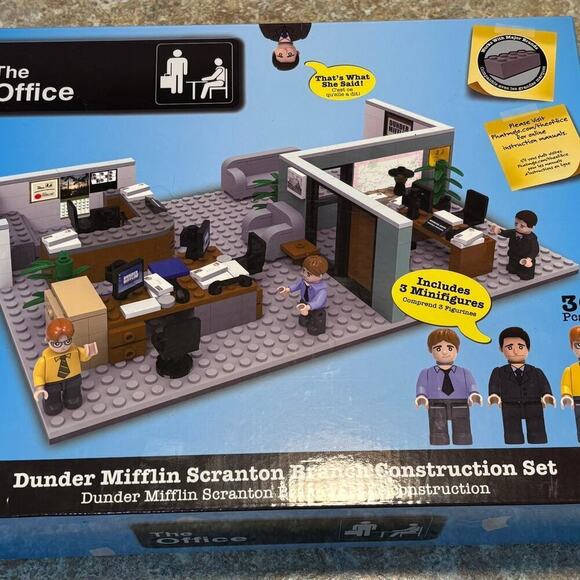 The Office Dunder Mifflin Scranton Branch Construction Building Block Set New - Picture 12 of 12